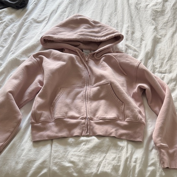 Aritzia Blush Sweatfleece Hoodie - Picture 4 of 5